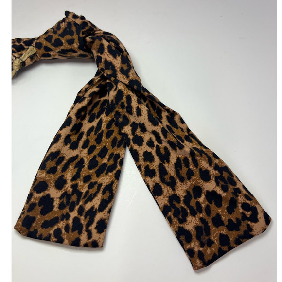 NWT Stone Fox Swim June Knotted Bikini Bottom, Leopard Print, Sahara, size XS - Picture 4 of 15